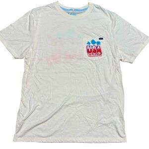 ⭐️NEW‼️Chubbies “USA” Cream Colored Men's T-Shirt NWOT